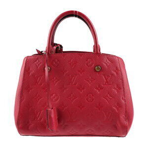 LOUIS VUITTON Montaigne Monogram Empreinte handbag freesia leather shoulder bag